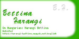 bettina harangi business card